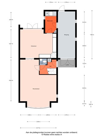 Floorplan - Plevier 135, 3752 PC Bunschoten-Spakenburg
